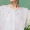 【林栖设计小店】仙缈轻纱|真丝罗白色氅衣提花新中式2026早春新款衬衣1961158 商品缩略图3