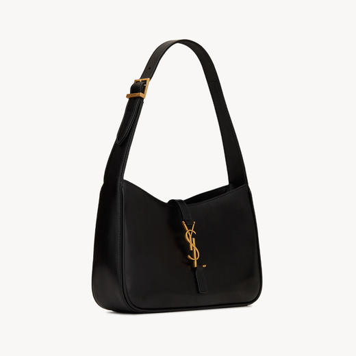 SAINT LAURENT 圣罗兰 女士金属徽标LE 5 À 7光滑皮革手袋 黑色 657228 2R20W 1000 商品图1