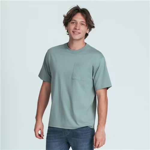 佐丹奴男装26年新款索罗娜弹力保型胸袋T恤衫01026222 商品图0