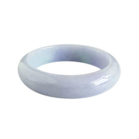 【天然正品】A货翡翠天然收藏级正桩细腻无纹裂55.5号糯种春彩紫罗兰翡翠手镯55.5号（皆取最大值）131125AH28