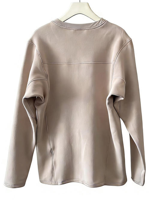 抓绒卫衣  灰驼色。黑色。只有M S 商品图5