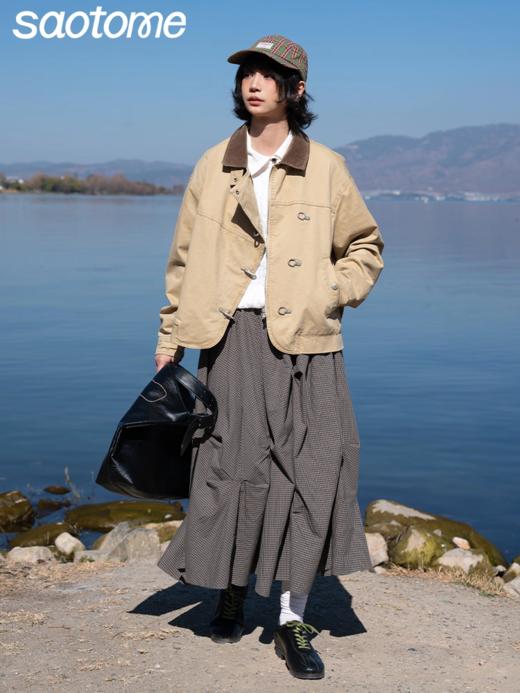 早乙女惠子saotome/STMWT131385/飞机扣水洗工装夹克 商品图0