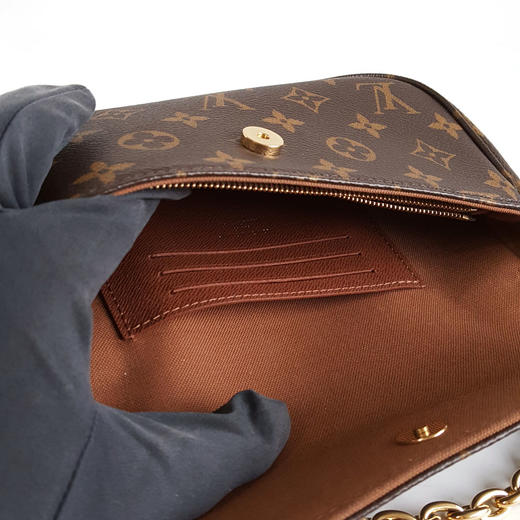 【98新】LV路易威登M81911棕色老花IVY腋下包链条包单肩包女士310126AK04 商品图8