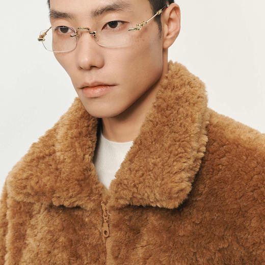 潮牌仿羊毛绒翻领冬季短外套美拉德风情侣保暖户外NP5ATJ09 商品图2