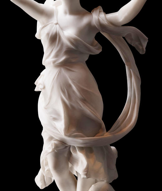 独角鹿西洋古董19世纪末法国雕塑家 Luca Madrassi 签名出品大型大理石杰作《世界之和平与自由》 商品图5