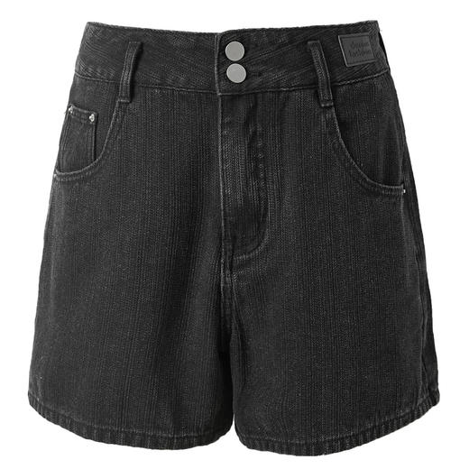 三彩独醒2026春季新款牛仔裤双扣高腰短裤直筒裤休闲显瘦热裤F 商品图4