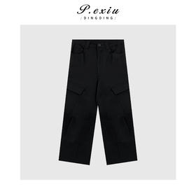 04-3潘依绣丁丁宠粉设计感口袋时尚休闲工装裤Q18947