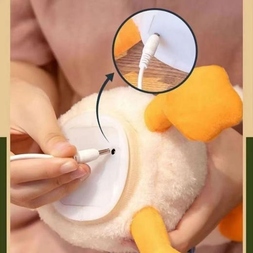 【呆萌可爱造型❗️有趣解闷神器】沙雕复读鸭子 抖音同款会说话学说话鸭子玩偶 毛绒玩具复读鸭公仔。jd 商品图3