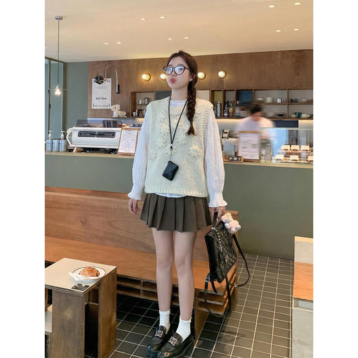 <曾小咸推荐>韩系外穿无袖背心马甲女上衣 商品图1