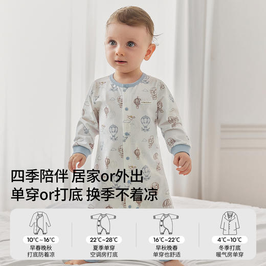【孕味秒杀专属】嫚熙果柔初生衣婴儿连体衣宝宝衣服新生儿爬服哈衣 商品图4