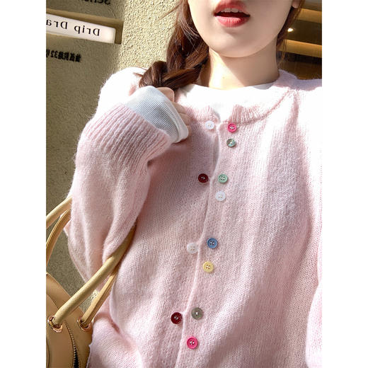 <曾小咸推荐>2.24现货秒杀 ！微信超特价！韩系短款针织开衫 日常189.99 立减110 秒杀79.99！！ 商品图3