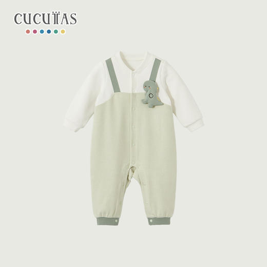 Cucutas男婴童连体服CY26SPW206土灰绿66#-90# 商品图0