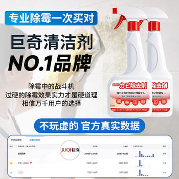 巨奇（JUQI）墙体除霉剂500ml墙面衣柜去霉点霉斑霉菌清除剂墙布木材除霉 /家庭清洁/纸品 /家庭环境清洁 /其它清洁用品 商品图0