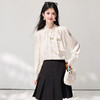 西遇法式波点立领衬衫女2026春季新款蝴蝶结飘带气质通勤长袖衬衣SS060148 商品缩略图3