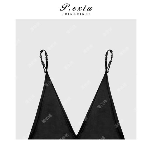 04-3潘依绣丁丁宠粉法式V领吊带直筒连体裤Q7638 商品图2