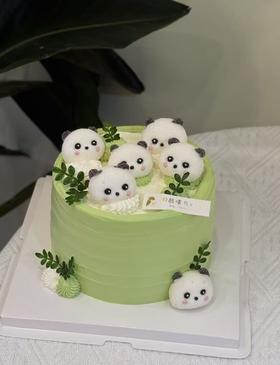 可爱熊猫蛋糕2