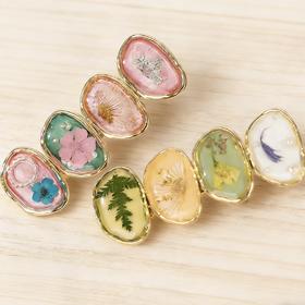 【敦煌花梦滴釉发夹】森系小众滴釉发夹 复古刘海女 侧边夹 碎发夹精致发卡