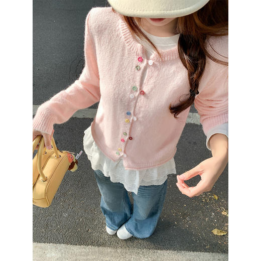 <曾小咸推荐>2.24现货秒杀 ！微信超特价！韩系短款针织开衫 日常189.99 立减110 秒杀79.99！！ 商品图1