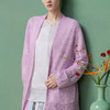 【林栖设计小店】流光落花|粉色镂空提花肌理2026春新款毛织外套1961236 商品缩略图2