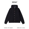 SDSA男装2026新款高贵轻奢简约时尚泼墨褶皱纽扣连帽卫衣百搭时尚 商品缩略图0