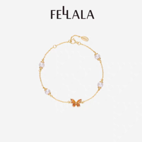 2楼Fellala/翡拉拉「蝴蝶」设计手链时尚轻奢高级首饰货号926434311吊牌价1099现价989