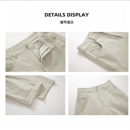 【秋日邮寄】秋季新款麻棉直筒高腰牛仔裤百搭宽松休闲阔腿长裤 商品图2