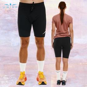 UGLOW无缝支撑压缩短裤ELEVATE 1/2 TIGHT男女款户外运动跑步马拉松训练速干弹力（有赠品））