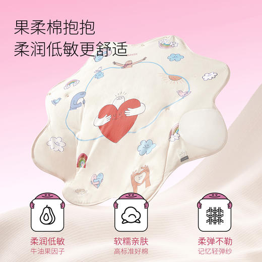 【限时会员价】嫚熙婴儿包被初生宝宝包单防惊跳包巾四季外出抱被 商品图2