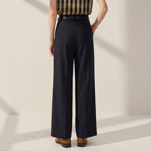 谜底休闲萝卜裤女士2025夏新款通勤百搭高腰宽松九分裤256MK6275 商品图2