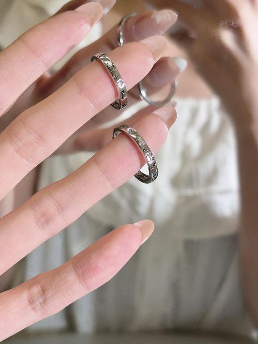 卡蒂罗KADER 喵汪童话情侣对戒 925银可爱俏皮寻觅宝藏甜蜜爱恋可调节戒 璀璨星光钟爱久久简约百搭  戒指 商品图6