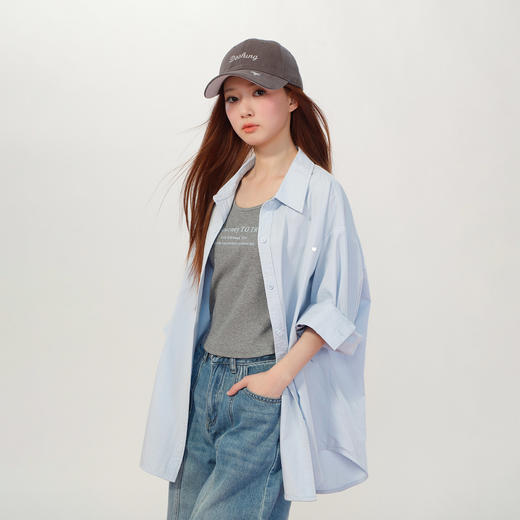 休闲百搭背心衬衫两件套-纪念日百货门店同款169494430 商品图0