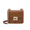 【品牌】 MK  Sonia 小号Logo金属链条皮质斜挎小方包 牛皮棕 商品缩略图1