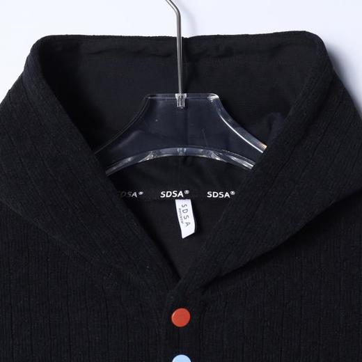 SDSA男装2026新款高贵轻奢韩版简约暗纹半纽扣连帽卫衣百搭时尚 商品图1