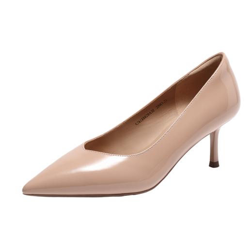 【静音系列】千百度裸色6.5CM细高跟鞋女2026春季新款单鞋A26188020 商品图0