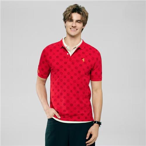 佐丹奴男装26年新年马到成功绣花POLO衫01016201 商品图0