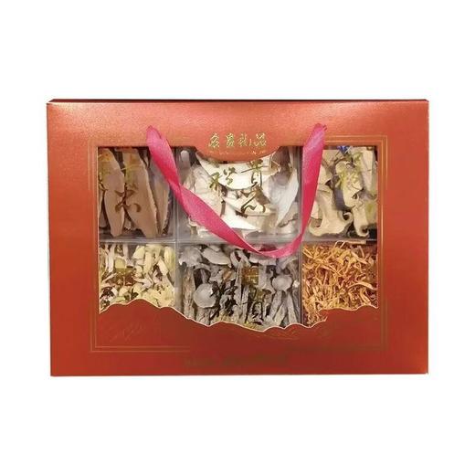 云南六合山菌礼盒340G（松茸+鹿茸菇+灵芝+鸡油菌+牛肝菌+虫草花 商品图0