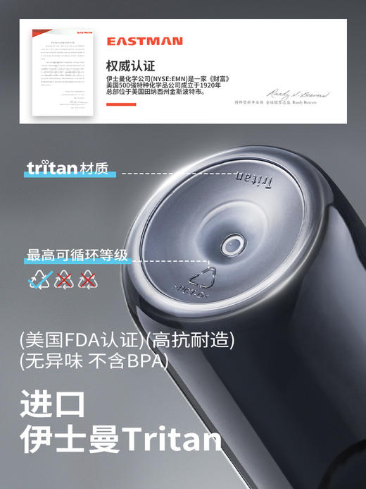 bablov水杯户外便携男女学生防摔大容量塑料运动耐高温健身水壶夏 商品图3