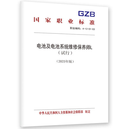 电池及电池系统维修保养师L（试行）（2025年版） 商品图0