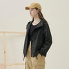 谜底连帽短款风衣外套女2025秋季新款休闲百搭宽松夹克257MW7844 商品缩略图1
