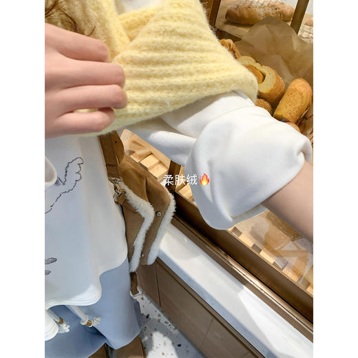 <曾小咸推荐>2.25现货秒杀 ！微信超特价！韩系可爱印花加绒长袖 日常139.99 立减80 秒杀59.99！！ 商品图1