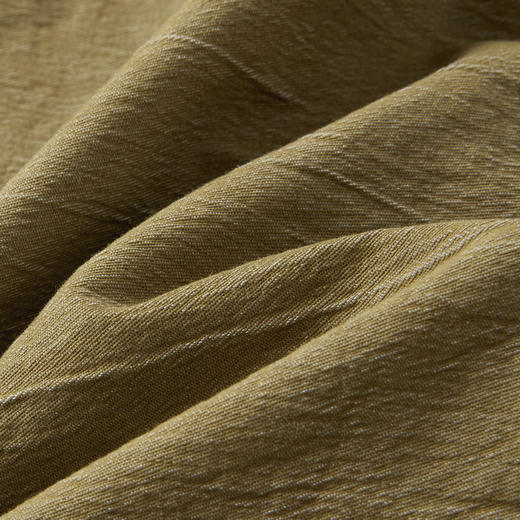 谜底半裙女2025秋新品百搭舒适挺括双色微皱包臀裙短裙253MB1035 商品图3