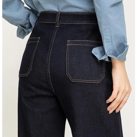 春节不打烊🧨🧨🧨今天团购白菜价，不易掉色复古窄版直筒原色牛仔裤 商品图4