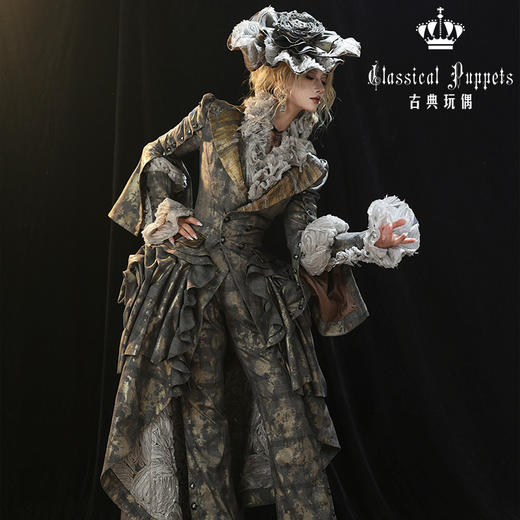 【慢团，全款预售】条纹格命 永恒的鎏金誓约 古典玩偶 Lolita【2026年8月31日起发货】 商品图1