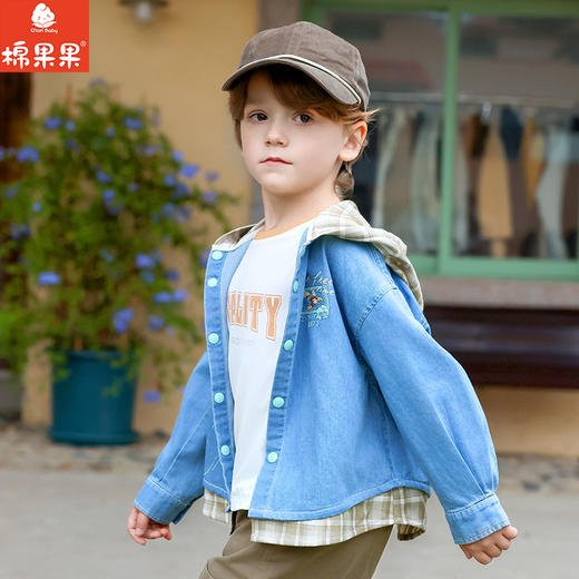 棉果果春季新品男梭织上衣牛仔外套M112150226145 商品图0