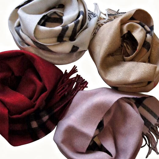 巴布瑞羊绒围巾。 自己备注颜色 商品图11