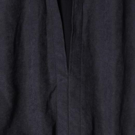 26CS20SDSA男装2026新款高贵轻奢韩版简约拼接前短后长套头立领衬衫百搭 商品图3