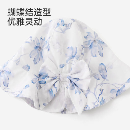 【商场同款】英氏儿童帽子夏季休闲帽子女童纯棉百搭花纹遮阳帽 商品图3
