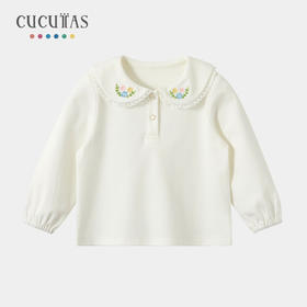 Cucutas女幼童长袖T恤CY26SPW613米白80#-120#