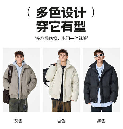 【买手优选HS】立领韩系感翻领冬季休闲时尚保暖男装棉服外套 商品图1