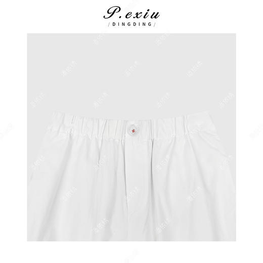 04-3潘依绣丁丁宠粉100%棉休闲百搭弯刀松紧腰休闲裤 T2503 商品图2